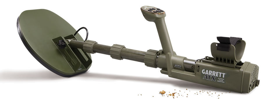 Garrett ATX Pulse Induction Metal Detector with 11x13" Closed DD Search Coil – Deep Detection, All-Terrain, Waterproof