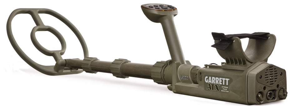 Garrett ATX Pulse Induction Metal Detector – 10x12" Open DD Coil for Deep Treasure Detection
