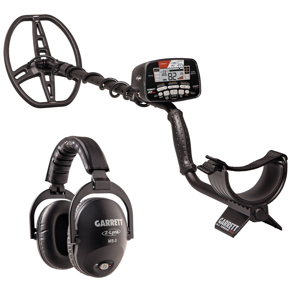 Garrett AT MAX Waterproof and High Performance Metal Detector with Wireless Headphones