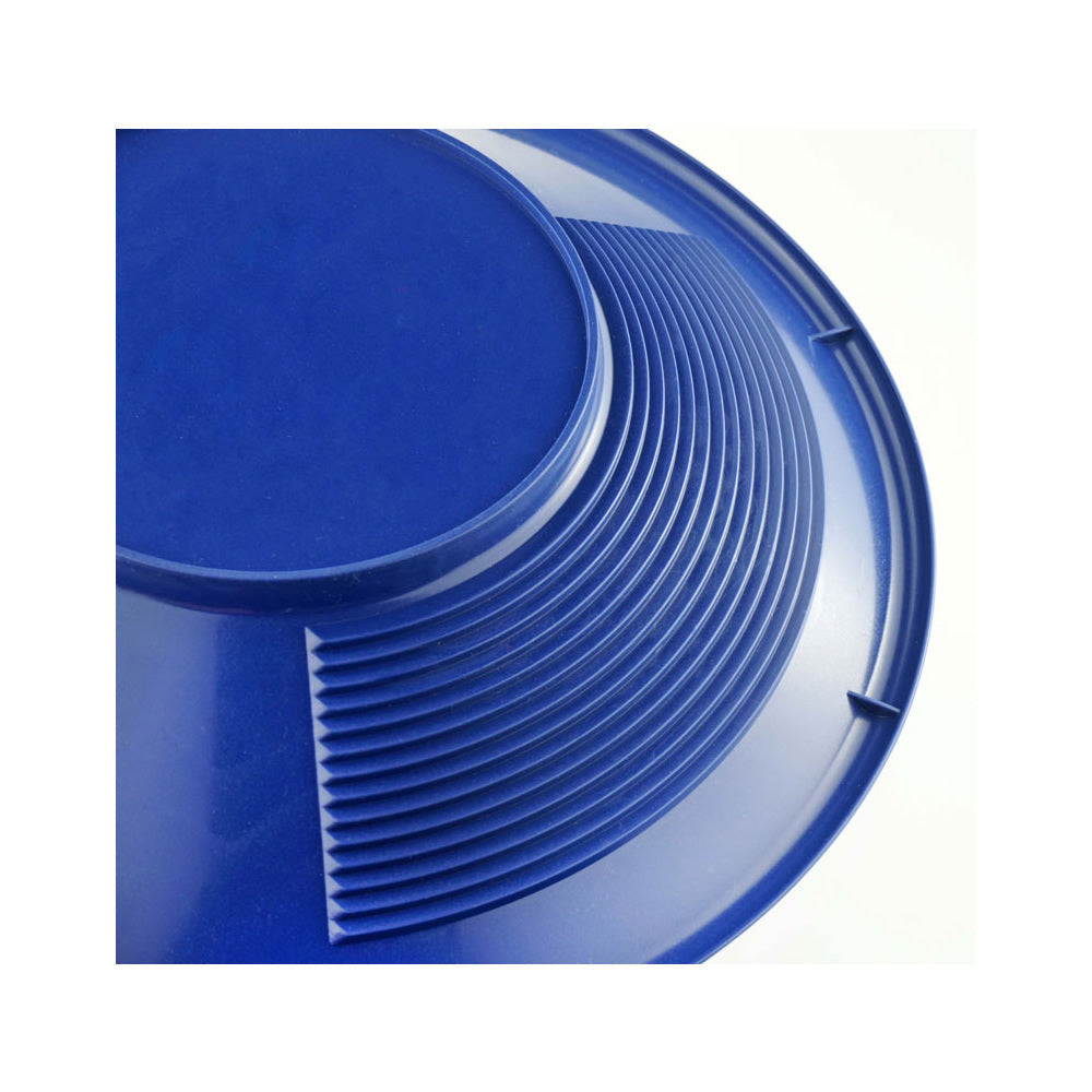 10" Blue Dual Riffle Gold Pan
