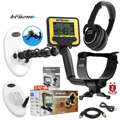 Nokta Gold Kruzer Waterproof High-Frequency Detector with 2 Coils & Wireless Headphones