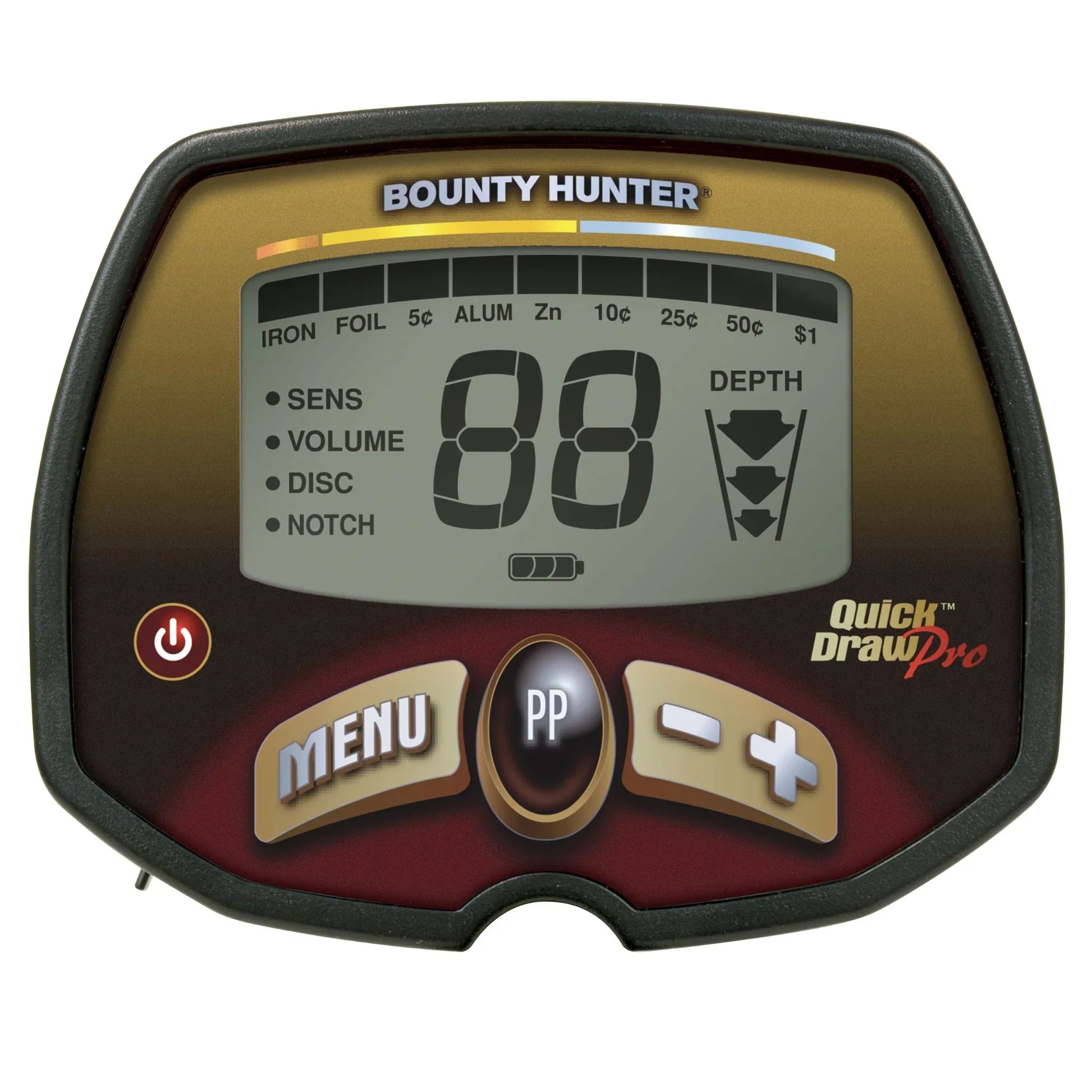 Bounty Hunter Quick Draw Pro Metal Detector - Pinpoint Mode, Depth Indication, Advanced Target Detection
