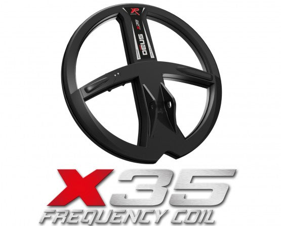 XP 9" 35-Frequency DD Coil with Cover & Lower Shaft – Waterproof Coil for DEUS & ORX
