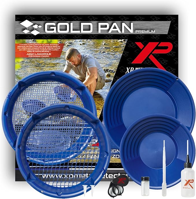 Deector_Hero-XP Premium Gold Panning Kit – Includes 11" & 15" Gold Pans, 2 Classifiers & Full Prospecting Accessory Set-GP-PREMIUM-KIT-xgp03kit