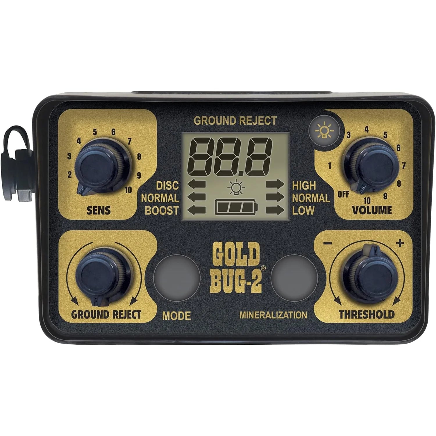 Detector_Hero-Fisher Gold Bug 2 Metal Detector - 10” & 6.5” Coils, Ideal for Gold Prospecting, High Sensitivity-GB2COMBO-2