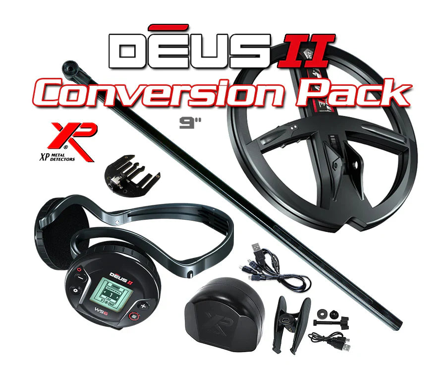 XP Deus II WS6 Master Metal Detector Conversion Pack with 9" FMF Coil for Deus & ORX