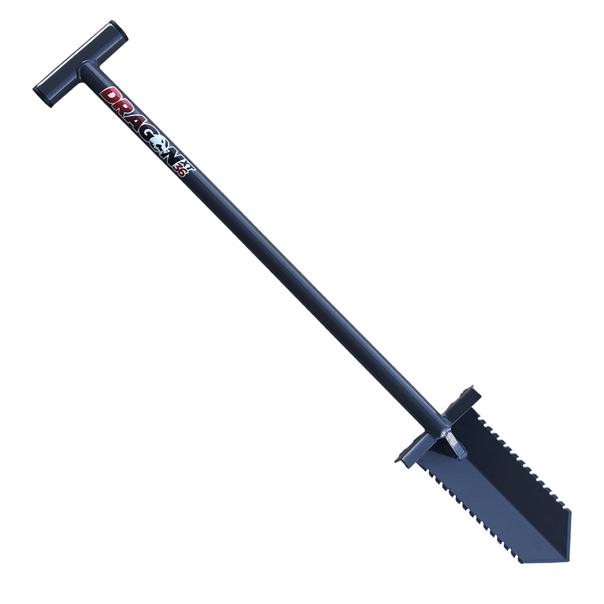DragonXT Metal Detecting Shovel – 36" T-Handle with Serrated Edge for Tough Soil