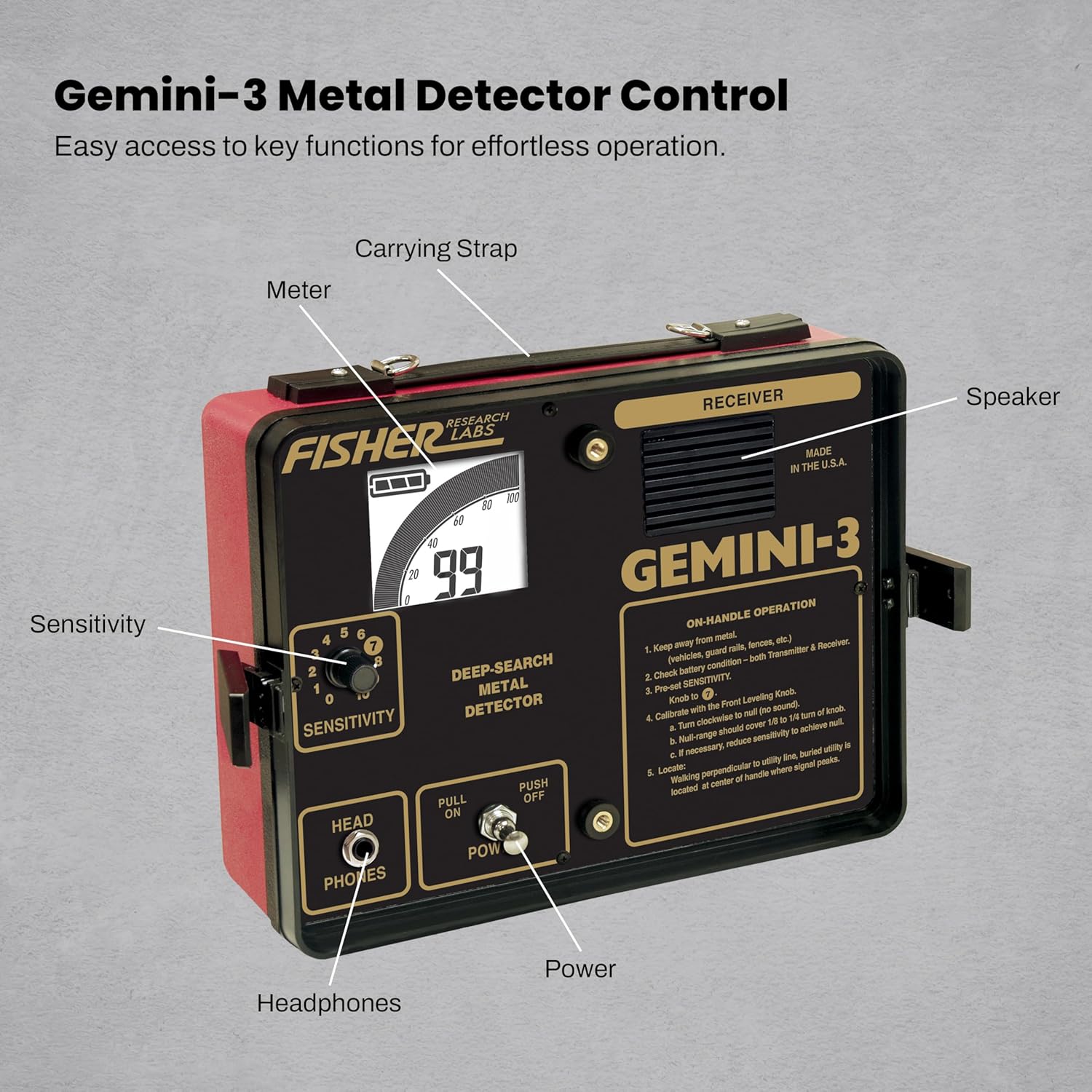 "Cache Finder Metal Detector - Perfect for Treasure Hunting"