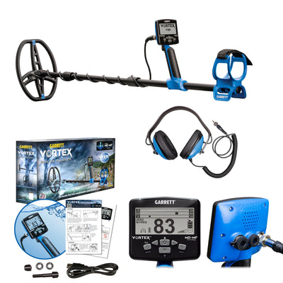 Garrett Vortex VX9 Metal Detector – Multi-Frequency Waterproof Detector with Submersible Headphones