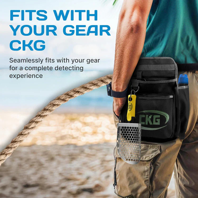 CKG Handheld Sand Scoop for Beach Detecting - Yellow Handle