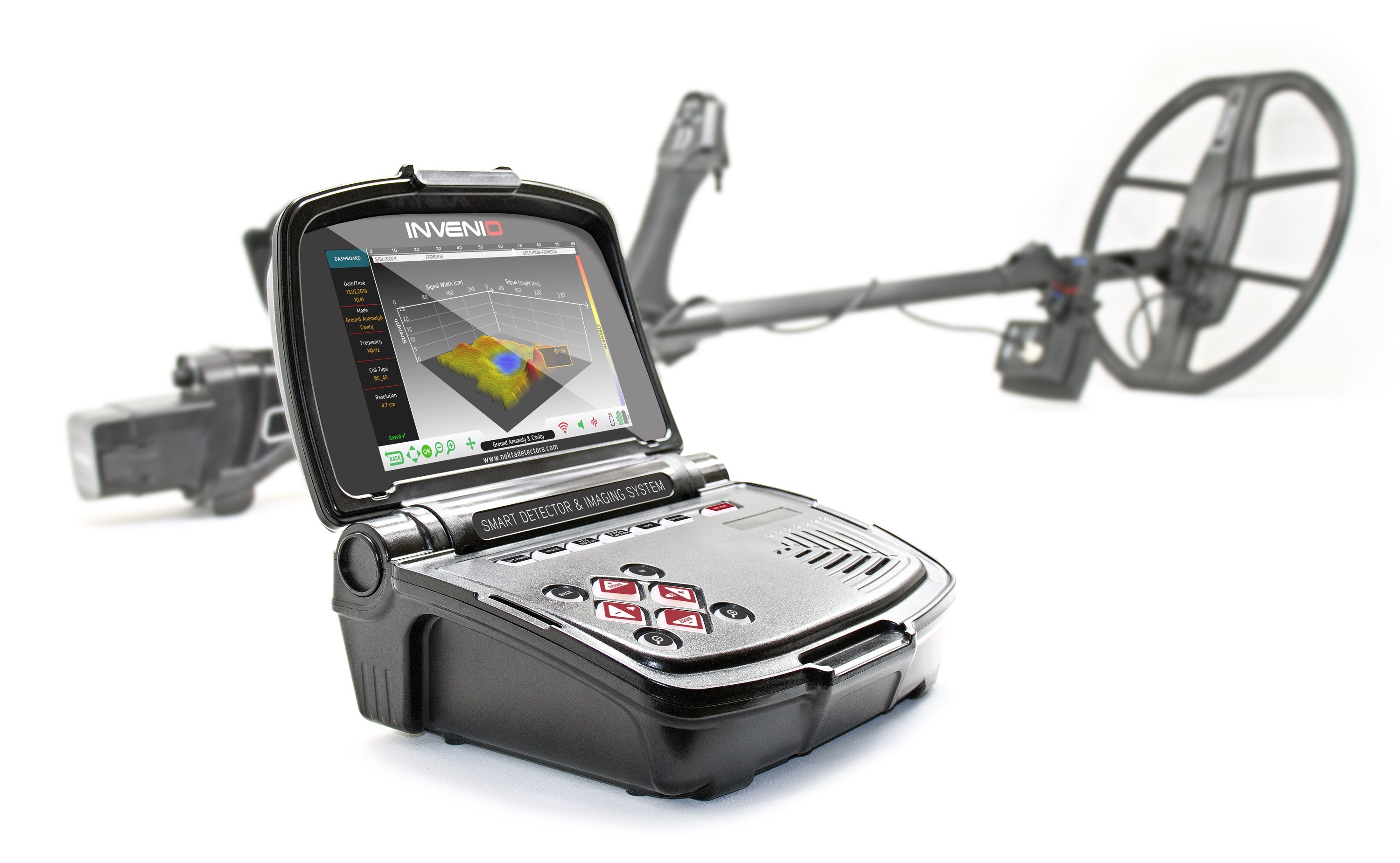 Nokta Makro Invenio Pro Pack Smart Metal Detector with 3D Imaging & 3 Waterproof Coils