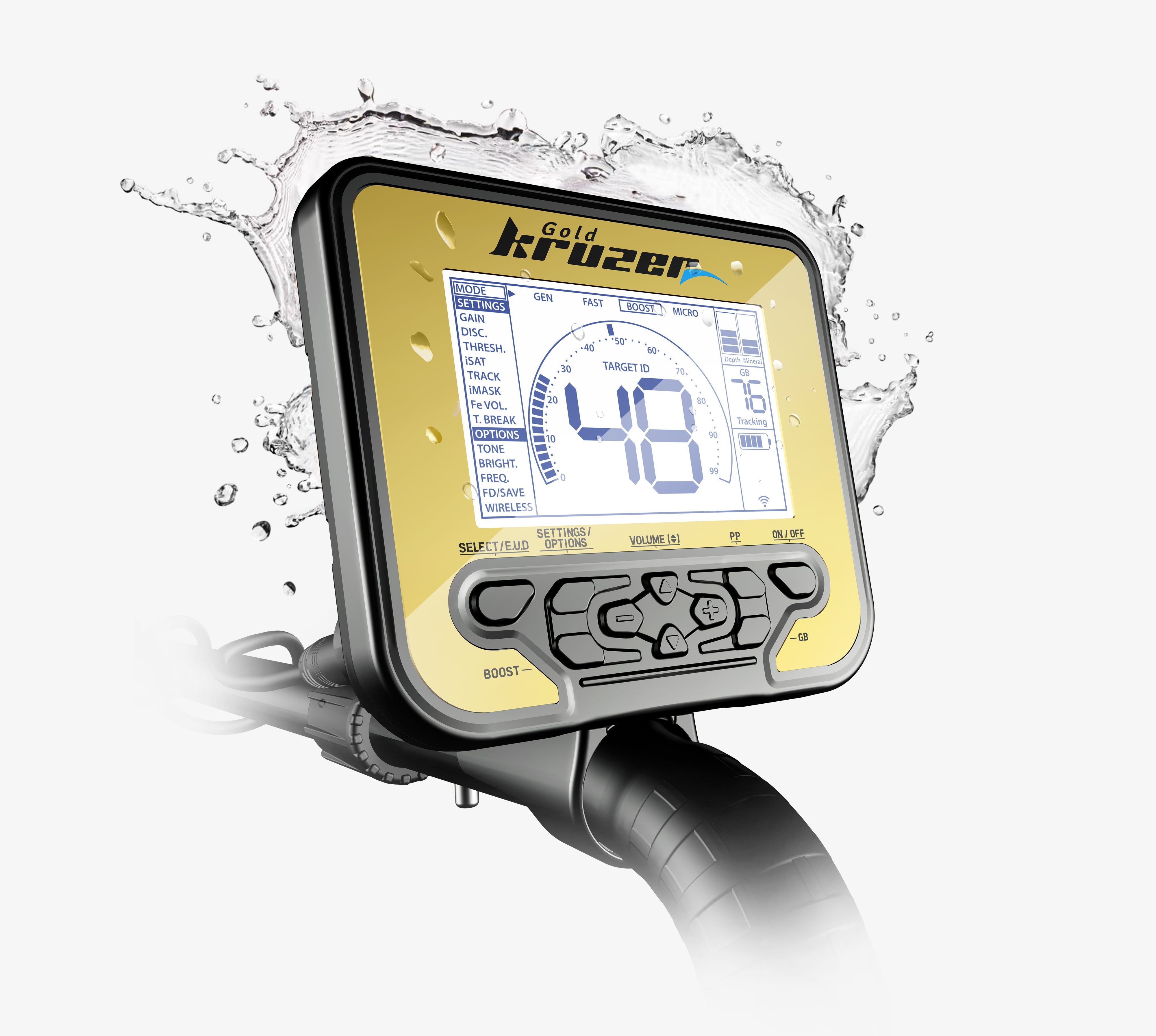 Nokta Gold Kruzer Waterproof High-Frequency Detector with 2 Coils & Wireless Headphones