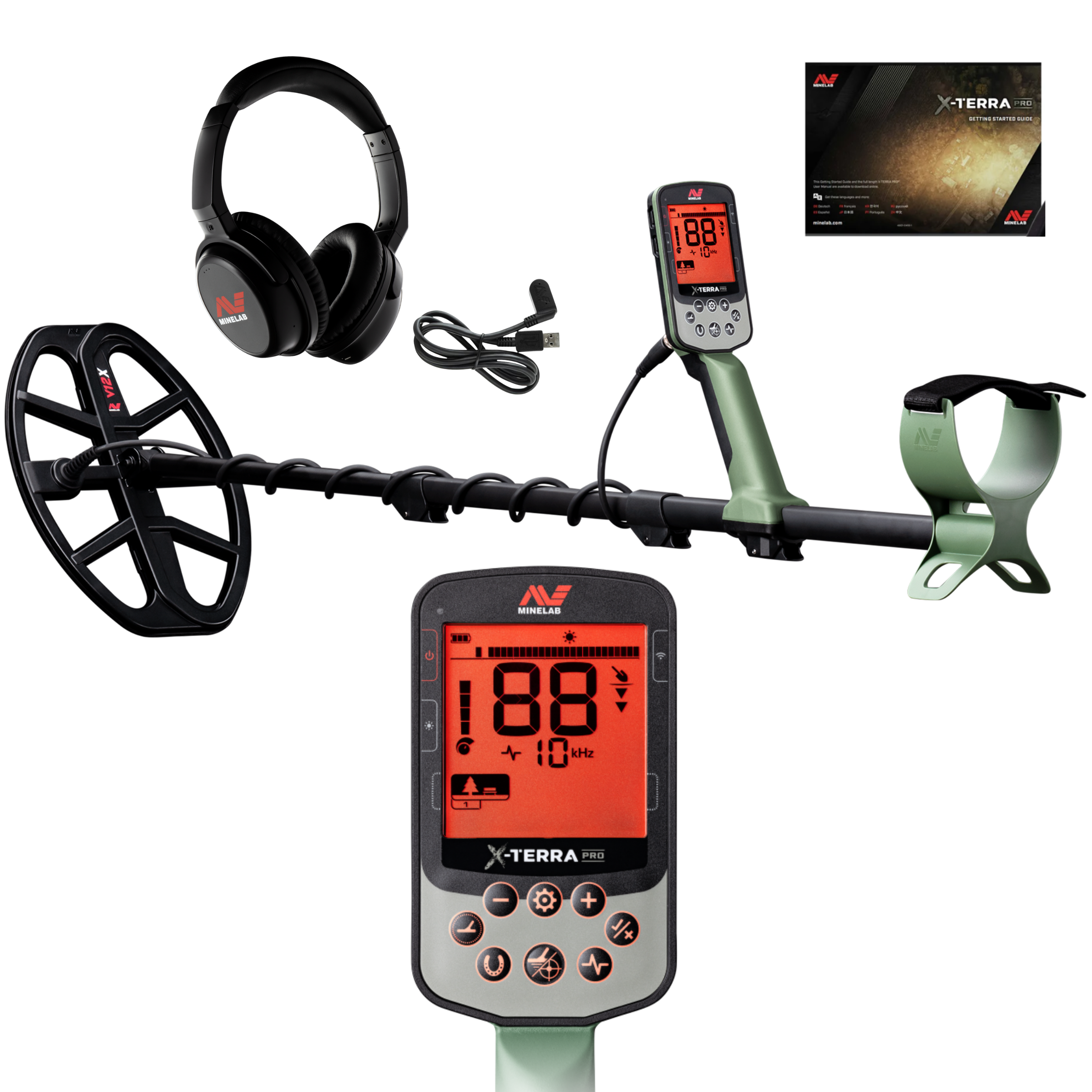 Minelab X-Terra Pro Waterproof Metal Detector with ML-85 Wireless Headphones