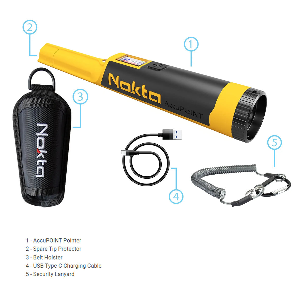 Nokta Simplex ULTRA Next Generation Waterproof Metal Detector with Pinpointer & Free Accessories