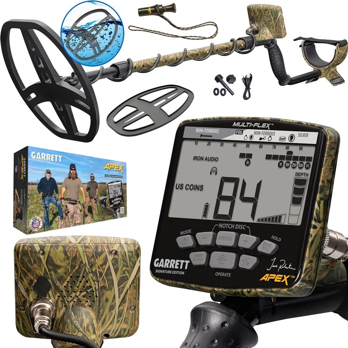 Garrett ACE APEX RAIDER Jase Robertson CAMO Edition