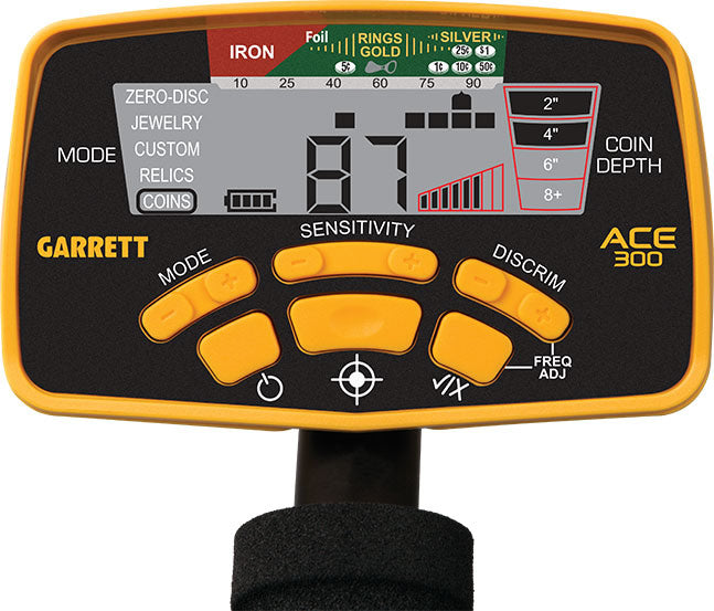 Garrett ACE 300 Metal Detector with Travel Carry Bag