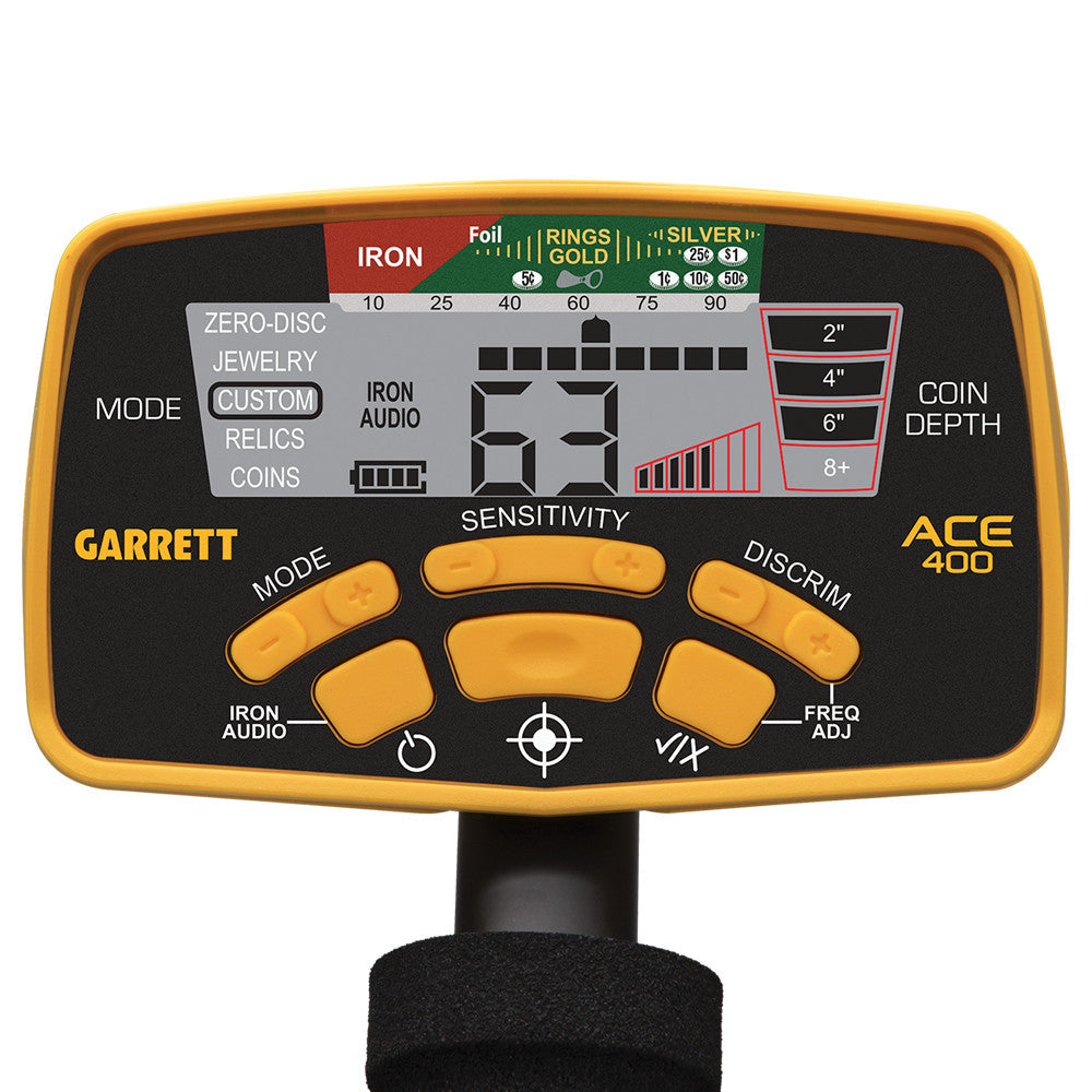 Garrett ACE 400 Metal Detector with Pro-Pointer AT Waterproof Pinpointer & Carry Bag