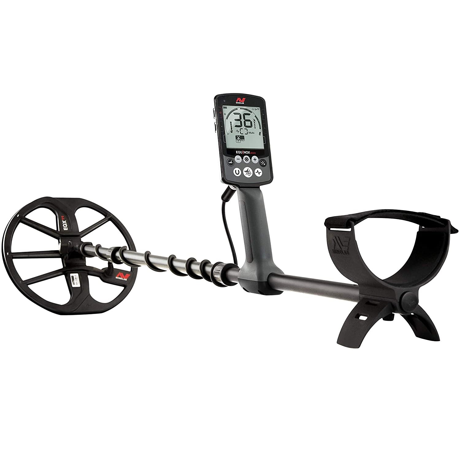 Minelab Equinox 800 Metal Detector - Waterproof, Multi-Frequency, 11” DD Coil & 2 Coil Package