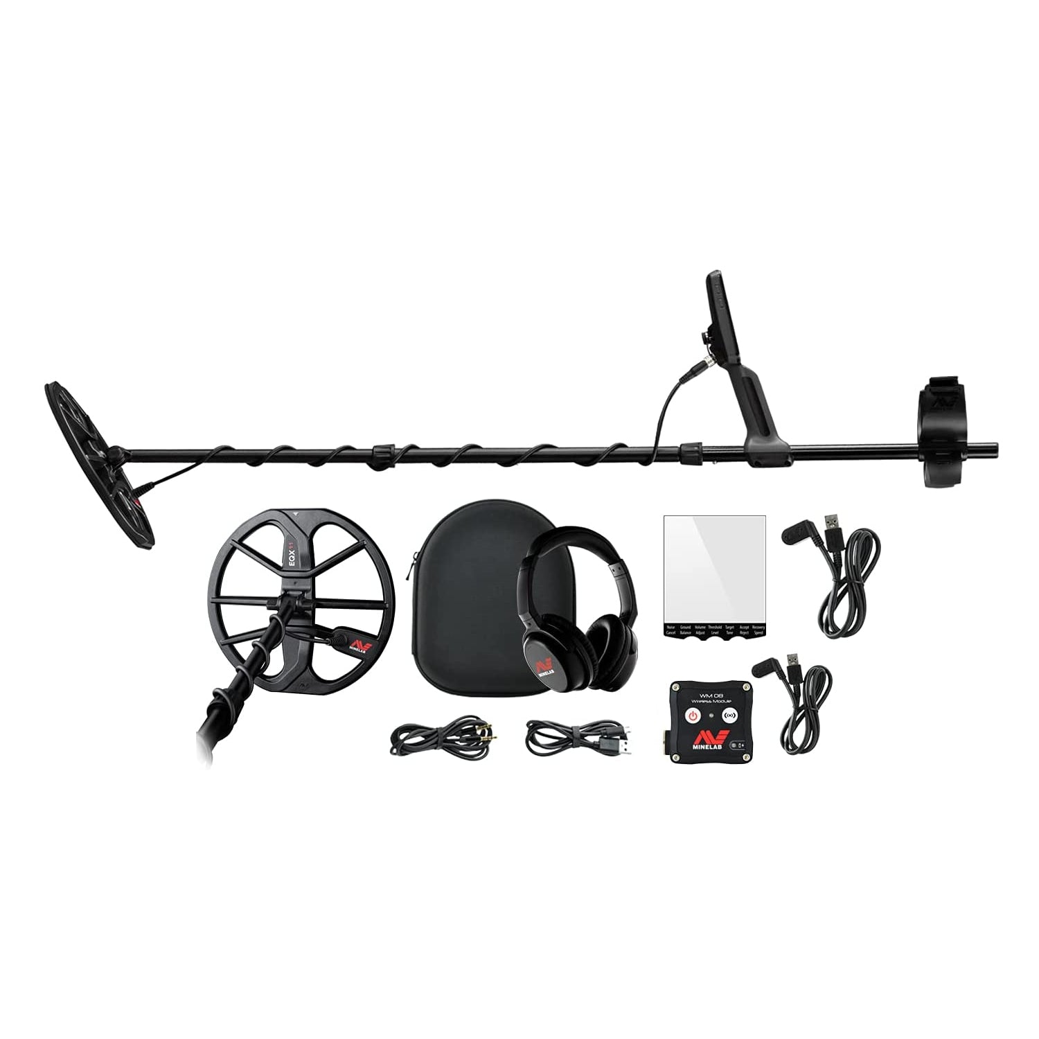 Minelab Equinox 800 Metal Detector - Waterproof, Multi-Frequency, 11” DD Coil & 2 Coil Package