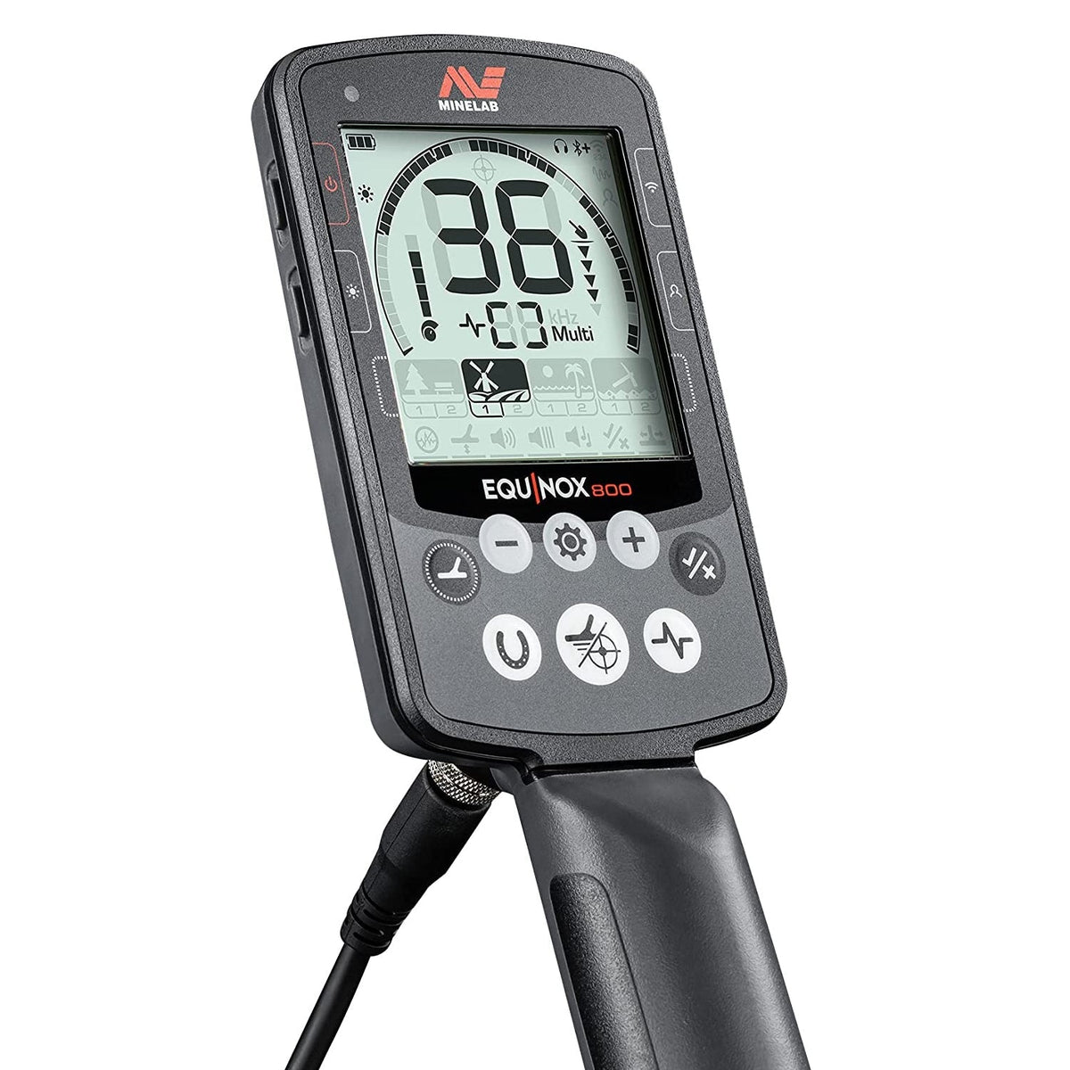 Minelab Equinox 800 Waterproof Multi-Frequency Metal Detector with 11" DD Coil, Gold Mode, Pro-Find 35 Pinpointer & Carry Bag