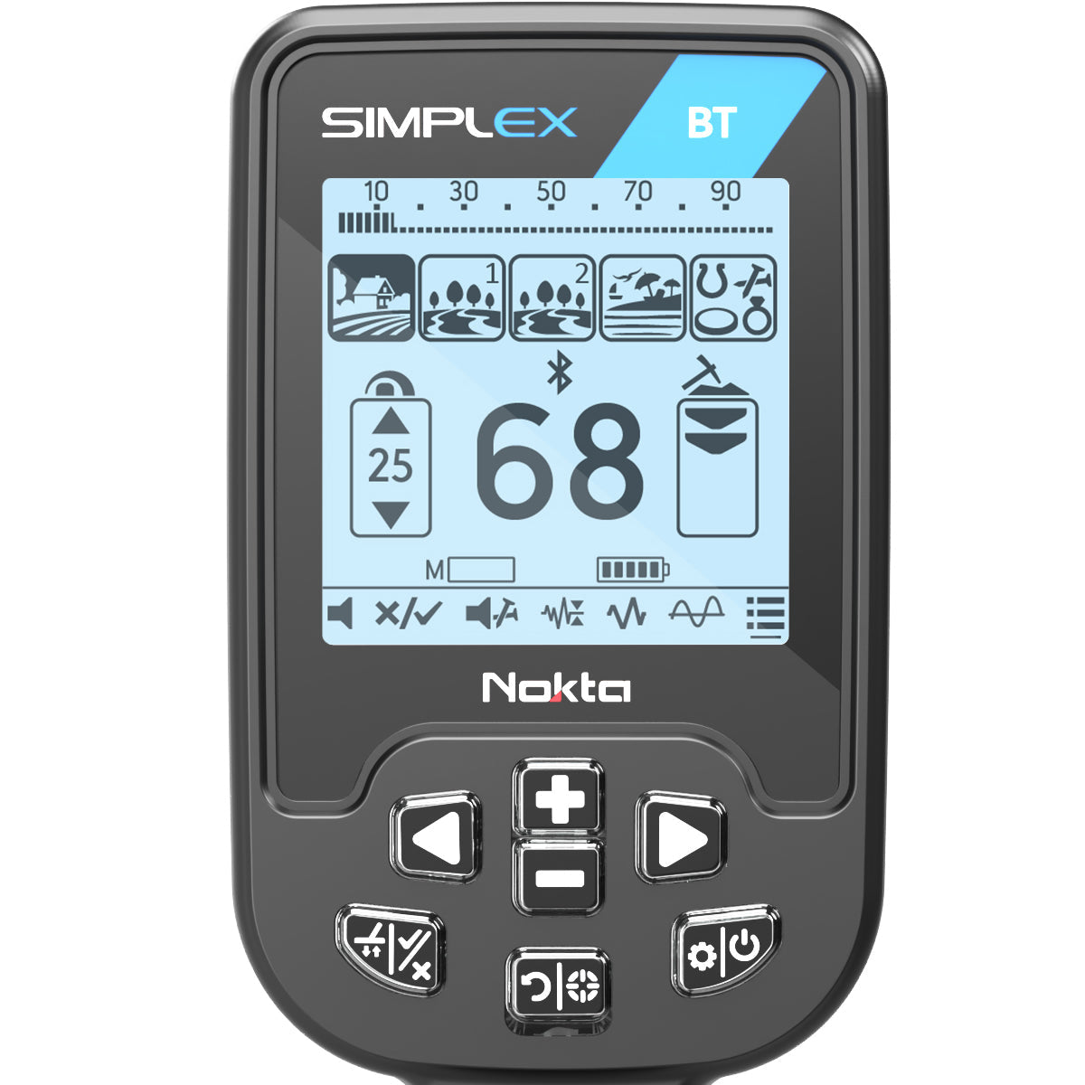 Nokta Simplex BT Next Generation – Waterproof Metal Detector with Bluetooth for Easy Detection