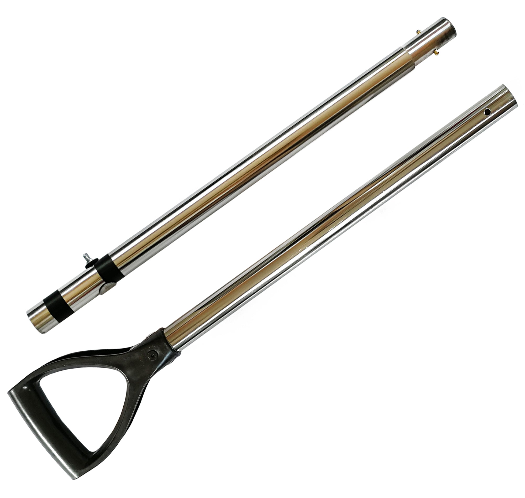DragonXT Large & Strong Travel Stainless Steel Long Pole for Sand Scoop