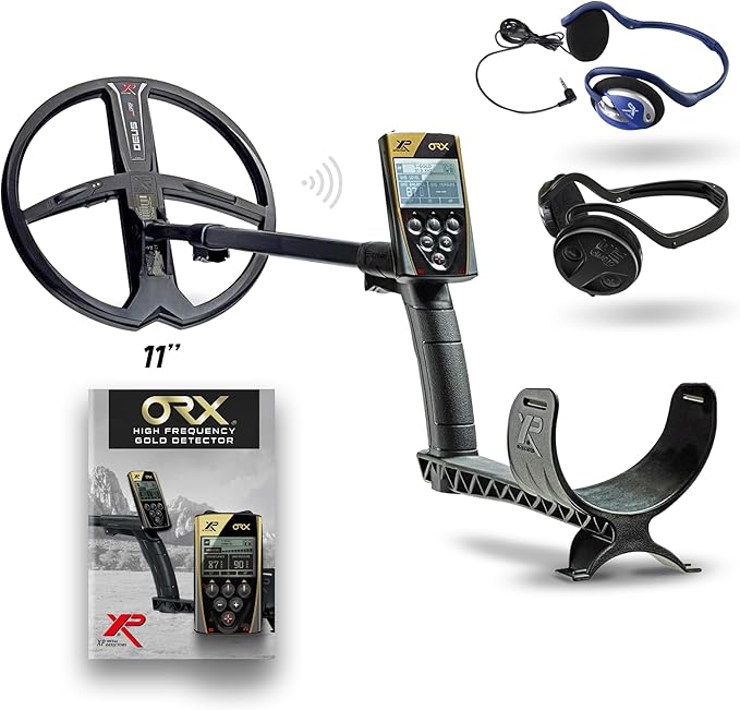 XP ORX Metal Detector with 11" Coil, S-Telescopic Stem, Remote & WSAUDIO Headphones