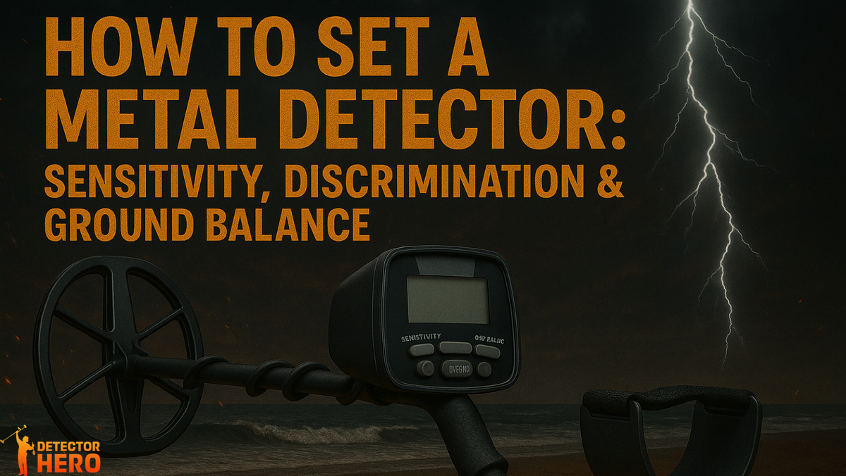 How To Set a Metal Detector: Sensitivity, Discrimination & Ground Bala ...