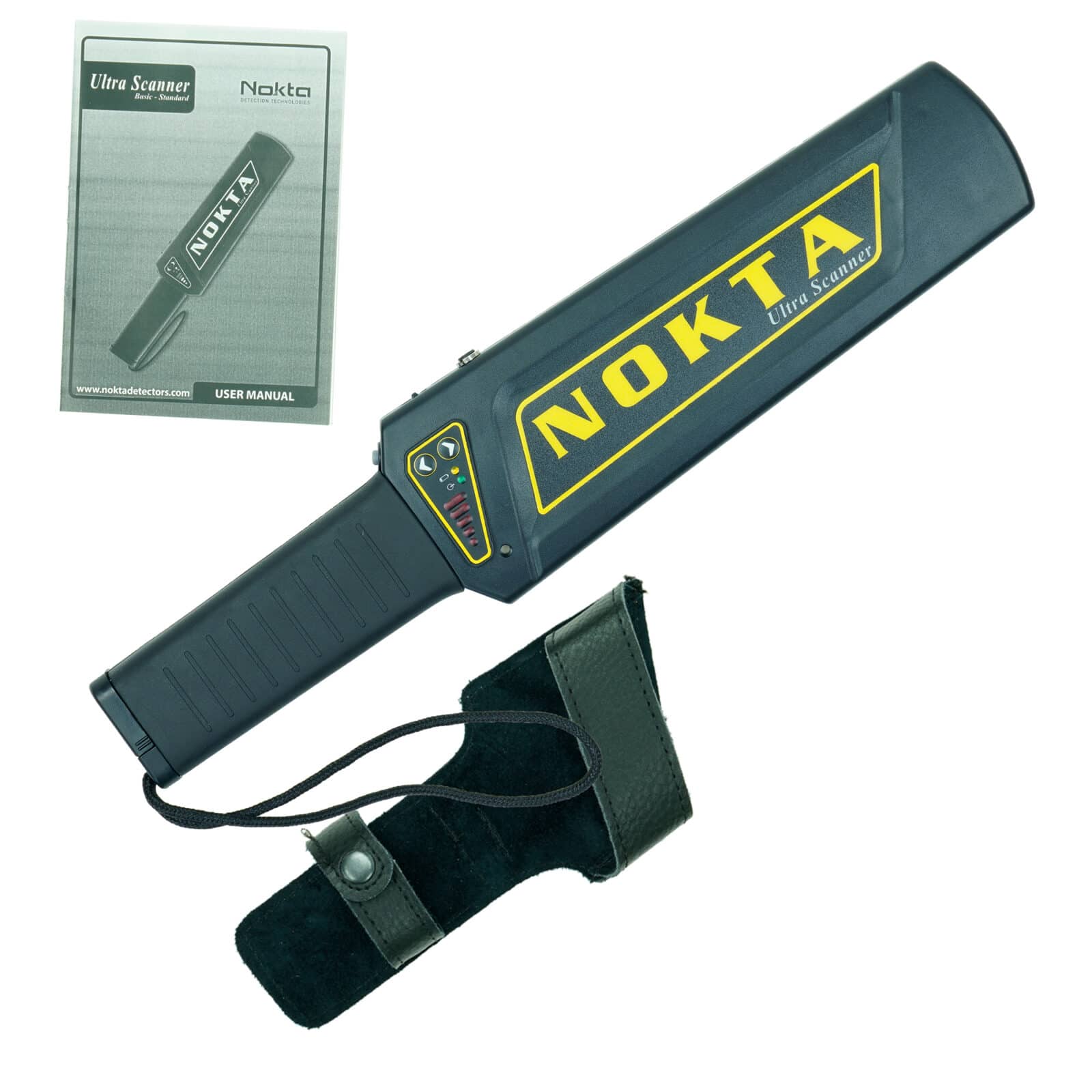 Nokta Ultra Scanner Standard Metal Detector with Belt Holster & 9V Battery