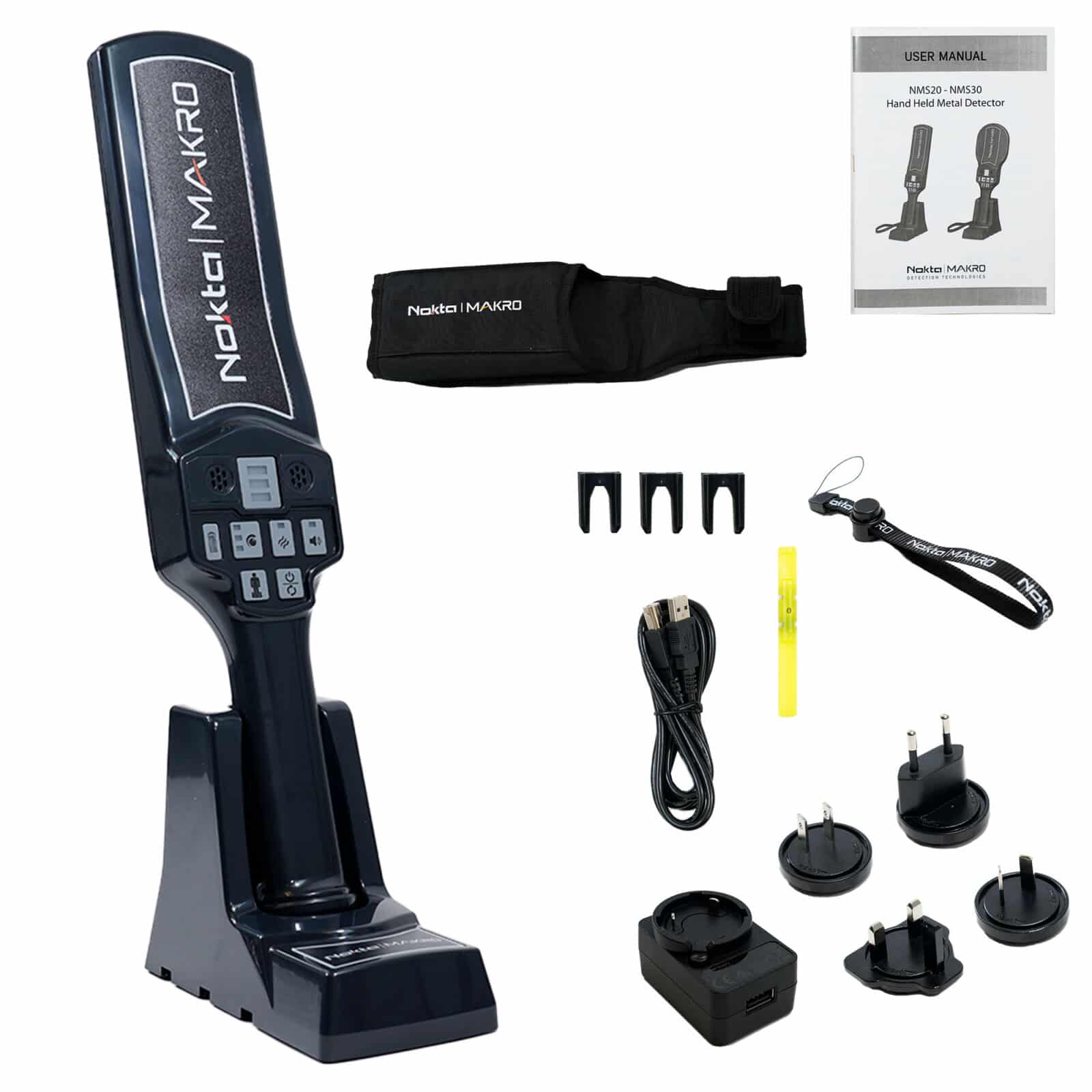 Nokta NMS20 Waterproof Rechargeable Handheld Security Metal Detector Wand