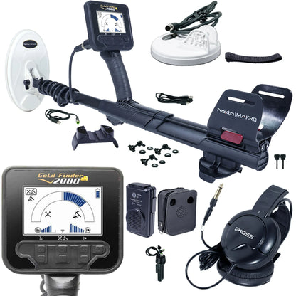 Nokta Gold Finder 2000 Metal Detector 2 Coil Package With Headphones
