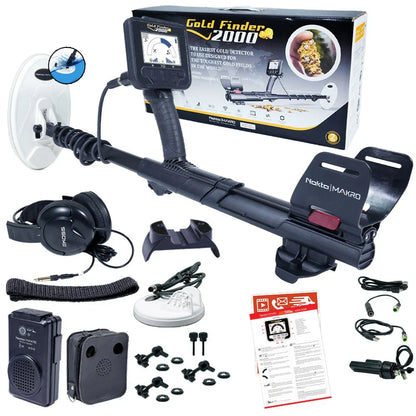 Nokta Gold Finder 2000 Metal Detector 2 Coil Package With Headphones