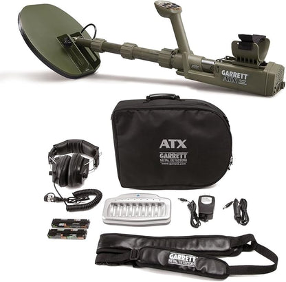 Garrett ATX Pulse Induction Metal Detector with 11x13" Closed DD Search Coil – Deep Detection, All-Terrain, Waterproof