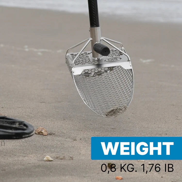 CKG 11x7" Sand Scoop for Beach Detecting - Stainless Steel
