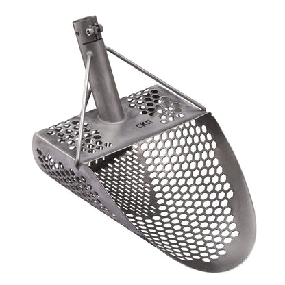 CKG 11x9" Pro Sand Scoop for Beach Metal Detecting - Stainless Steel