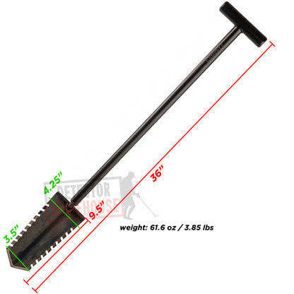 Garrett Razor Relic 36" Shovel – T-Handle Digging Tool for Metal Detecting