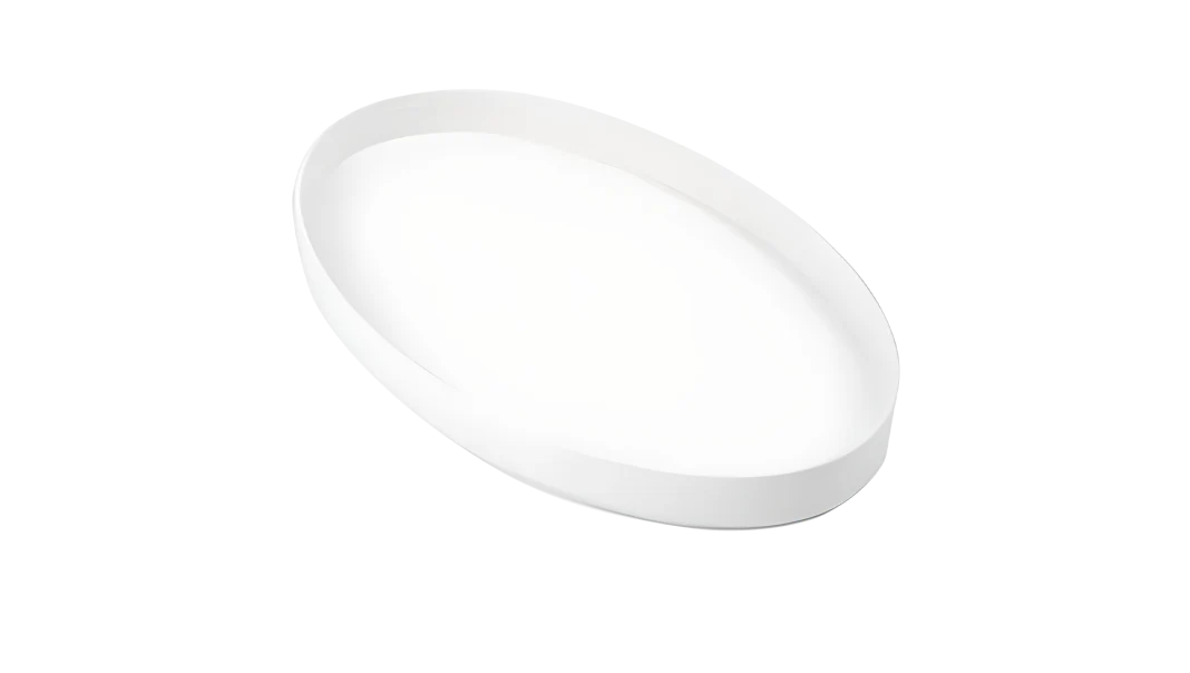 Minelab 10" White Elliptical Skidplate for GPX, GP & SD Series – Durable Protection for Metal Detector Coils