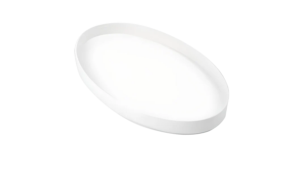 Minelab 10" White Elliptical Skidplate for GPX, GP & SD Series  Durable Protection for Metal Detector Coils