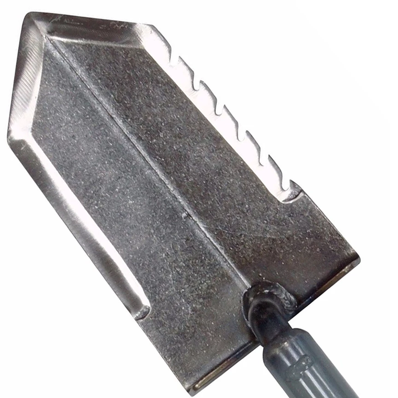 Lesche Metal Detecting Shovel – 36" T-Handle with Serrated Blade for Tough Soil