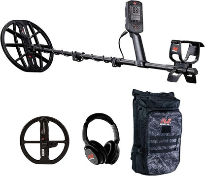 Minelab Manticore Multi-Frequency High Power Waterproof Metal Detector with M9 Coil & Backpack