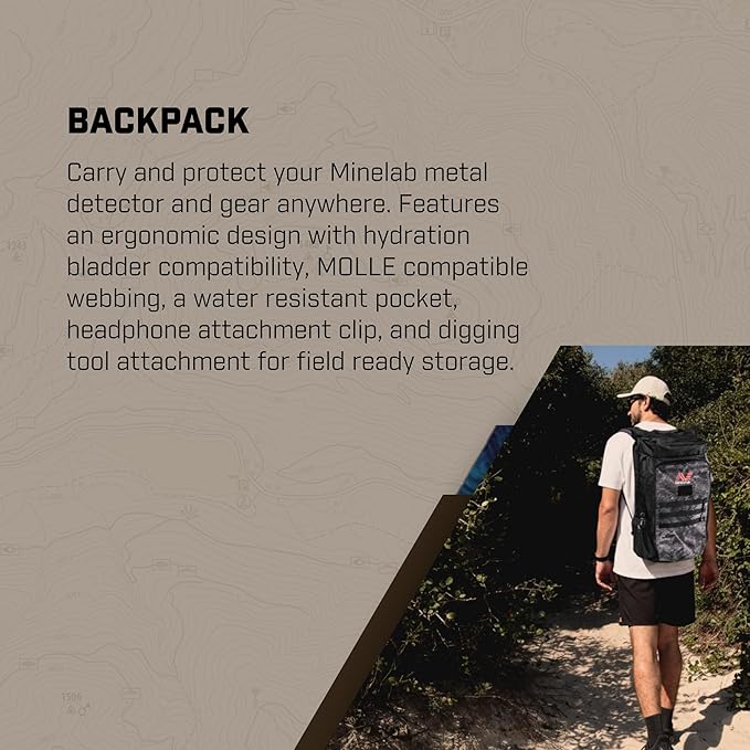 Minelab X-Terra Elite 2 Coil Expedition Pack Multi-Frequency Waterproof Metal Detector with Wireless Headphones, Adventure Pack, Backpack & PRO-FIND 40 Pinpointer