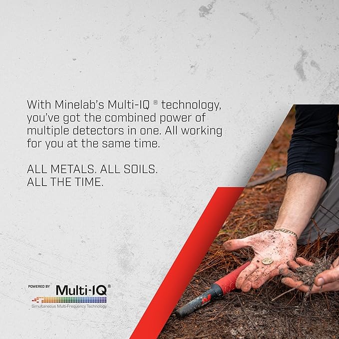 Minelab Equinox 900 Waterproof Multi-Frequency Metal Detector with 11" DD Coil, 6" DD Coil, PRO-FIND 40 Pinpointer, Backpack & EQX 15 Coil