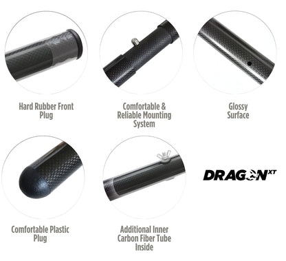 DragonXT Lightweight Carbon Fiber Travel Pole for Sand Scoop
