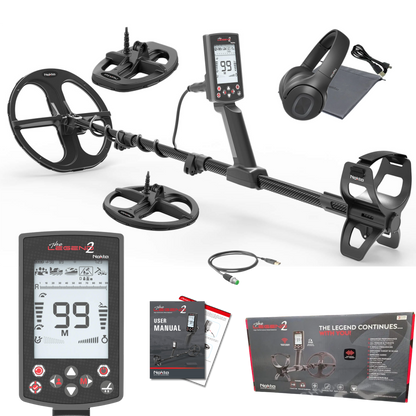 Nokta Legend 2 Metal Detector With Backpack, LD21, LD28, & FREE LD22 Searchcoil