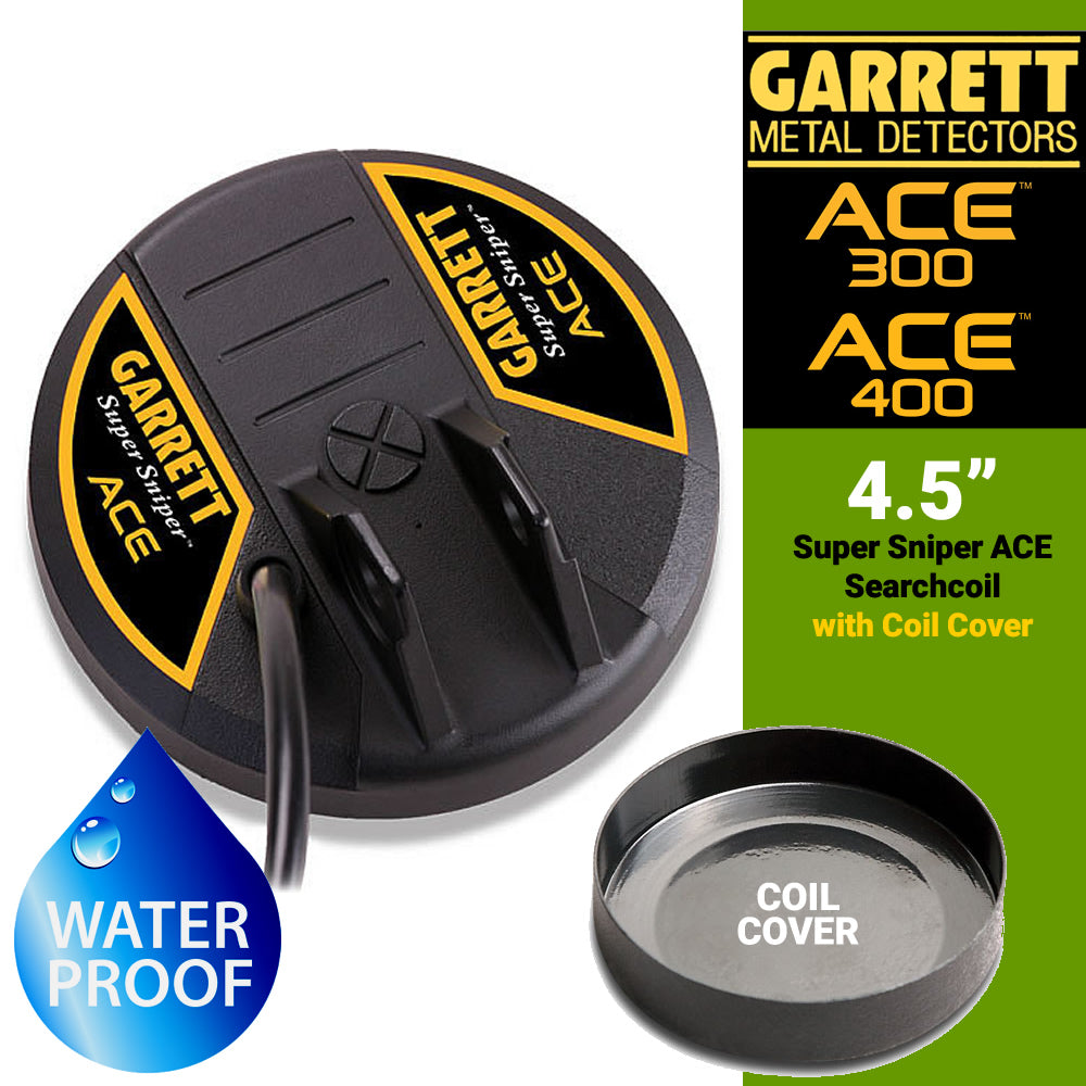 Garrett ACE Series 4.5" Super Sniper Coil with Cover for ACE 200, 300, 400