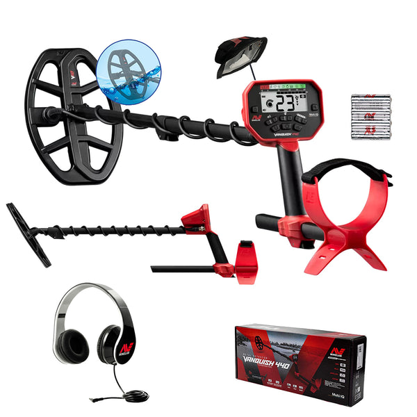 Minelab Vanquish 440 Lightweight Metal Detector for Treasure Hunting with Headphones
