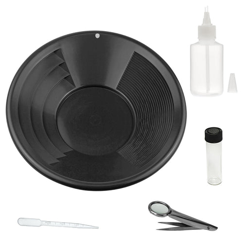 5-Piece Beginner Gold Pan Kit – Gold Recovery Tools and Storage