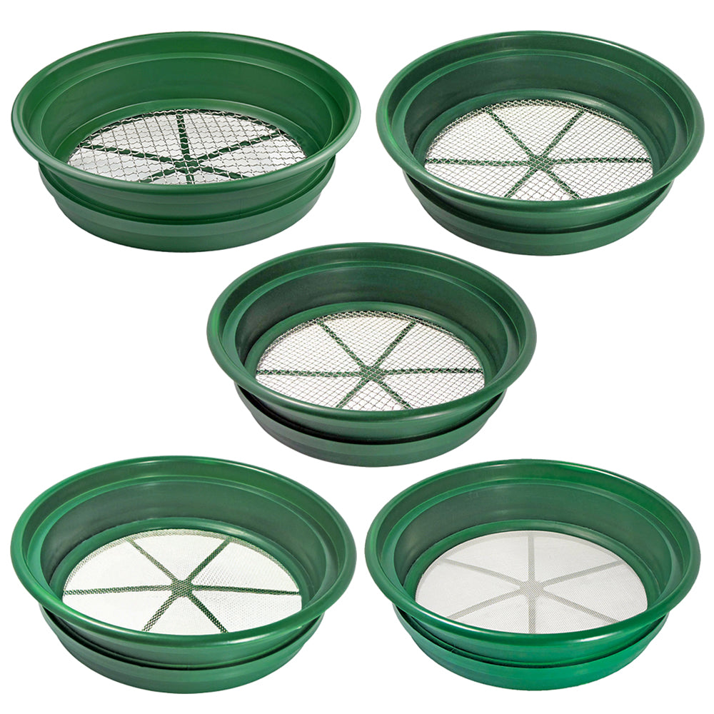 5-Piece Stackable Gold Sifting Pan Set