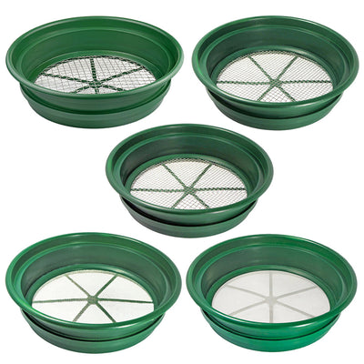 5-Piece Stackable Gold Sifting Pan Set