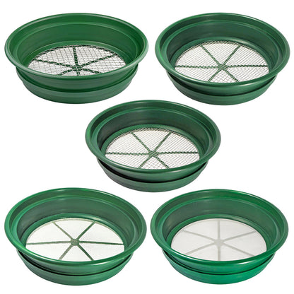 5-Piece Stackable Gold Sifting Pan Set
